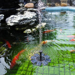 Solar Petal Fountain Floating Fountain Pond Garden Decoration, Solar Petal Fountain