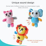 Baby Stroller Cartoon Animal Pendant Cradle Ornament Hanging Rattle