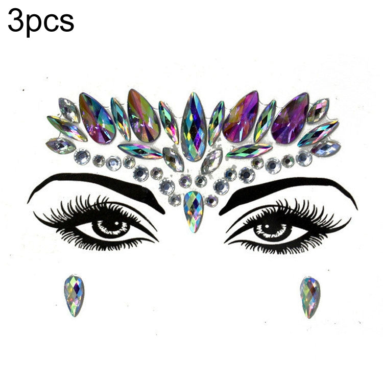 3 PCS  Forehead Green Masquerade Makeup Acrylic Face Sticker, YT-01, YT-01-1, YT-01-2, YT-01-3, YT-01-4, YT-01-5, YT-01-6, YT-02, YT-03, YT-04, YT-05, YT-07, YT-08, YT-10, YT-11, YT-12, YT-13, YT-14, YT-15, YT-16, YT-17, YT-18, YT-19, YT-20, YT-21, YT-...