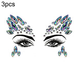 3 PCS  Forehead Green Masquerade Makeup Acrylic Face Sticker, YT-01, YT-01-1, YT-01-2, YT-01-3, YT-01-4, YT-01-5, YT-01-6, YT-02, YT-03, YT-04, YT-05, YT-07, YT-08, YT-10, YT-11, YT-12, YT-13, YT-14, YT-15, YT-16, YT-17, YT-18, YT-19, YT-20, YT-21, YT-...
