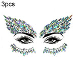 3 PCS  Forehead Green Masquerade Makeup Acrylic Face Sticker, YT-01, YT-01-1, YT-01-2, YT-01-3, YT-01-4, YT-01-5, YT-01-6, YT-02, YT-03, YT-04, YT-05, YT-07, YT-08, YT-10, YT-11, YT-12, YT-13, YT-14, YT-15, YT-16, YT-17, YT-18, YT-19, YT-20, YT-21, YT-...
