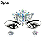 3 PCS  Forehead Green Masquerade Makeup Acrylic Face Sticker, YT-01, YT-01-1, YT-01-2, YT-01-3, YT-01-4, YT-01-5, YT-01-6, YT-02, YT-03, YT-04, YT-05, YT-07, YT-08, YT-10, YT-11, YT-12, YT-13, YT-14, YT-15, YT-16, YT-17, YT-18, YT-19, YT-20, YT-21, YT-...