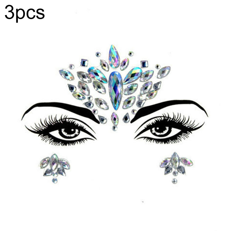 3 PCS  Forehead Green Masquerade Makeup Acrylic Face Sticker, YT-01, YT-01-1, YT-01-2, YT-01-3, YT-01-4, YT-01-5, YT-01-6, YT-02, YT-03, YT-04, YT-05, YT-07, YT-08, YT-10, YT-11, YT-12, YT-13, YT-14, YT-15, YT-16, YT-17, YT-18, YT-19, YT-20, YT-21, YT-...