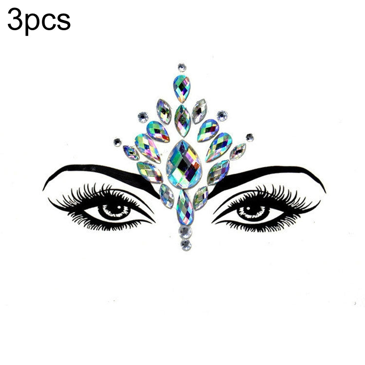 3 PCS  Forehead Green Masquerade Makeup Acrylic Face Sticker, YT-01, YT-01-1, YT-01-2, YT-01-3, YT-01-4, YT-01-5, YT-01-6, YT-02, YT-03, YT-04, YT-05, YT-07, YT-08, YT-10, YT-11, YT-12, YT-13, YT-14, YT-15, YT-16, YT-17, YT-18, YT-19, YT-20, YT-21, YT-...
