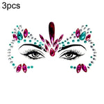 3 PCS  Forehead Green Masquerade Makeup Acrylic Face Sticker, YT-01, YT-01-1, YT-01-2, YT-01-3, YT-01-4, YT-01-5, YT-01-6, YT-02, YT-03, YT-04, YT-05, YT-07, YT-08, YT-10, YT-11, YT-12, YT-13, YT-14, YT-15, YT-16, YT-17, YT-18, YT-19, YT-20, YT-21, YT-...