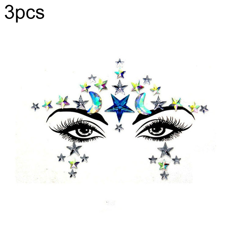 3 PCS  Forehead Green Masquerade Makeup Acrylic Face Sticker, YT-01, YT-01-1, YT-01-2, YT-01-3, YT-01-4, YT-01-5, YT-01-6, YT-02, YT-03, YT-04, YT-05, YT-07, YT-08, YT-10, YT-11, YT-12, YT-13, YT-14, YT-15, YT-16, YT-17, YT-18, YT-19, YT-20, YT-21, YT-...