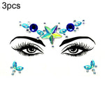 3 PCS  Forehead Green Masquerade Makeup Acrylic Face Sticker, YT-01, YT-01-1, YT-01-2, YT-01-3, YT-01-4, YT-01-5, YT-01-6, YT-02, YT-03, YT-04, YT-05, YT-07, YT-08, YT-10, YT-11, YT-12, YT-13, YT-14, YT-15, YT-16, YT-17, YT-18, YT-19, YT-20, YT-21, YT-...