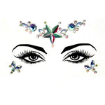 3 PCS  Forehead Green Masquerade Makeup Acrylic Face Sticker, YT-46, YT-47, YT-48, YT-49, YT-50, YT-51, YT-52, YT-53-01, YT-53-02, YT-54, YT-55, YT-56, YT-57, YT-59, YT-60, YT-61, YT-65, YT-66, YT-67, YT-68, YT-69