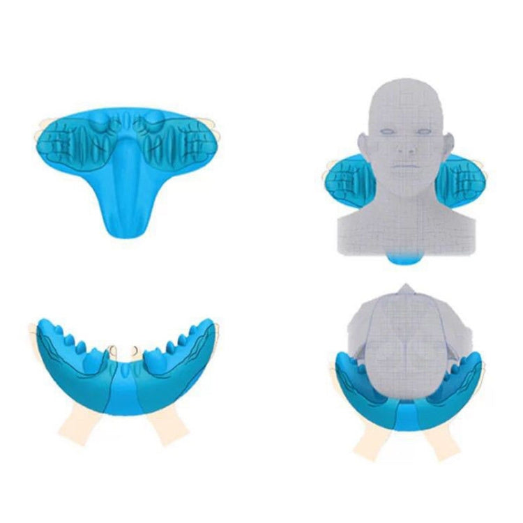 Acupressure Massage Pillow C-Rest Neck Cervical Shoulder Muscle Relaxer High Density Memory Foam Pillow Tools, C-Rest