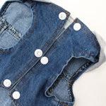 Retro Personality Denim Small Vest Pet Dog Clothes Pet Jacket, M, L, XL, XS