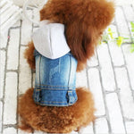 Retro Personality Denim Small Vest Pet Dog Clothes Pet Jacket, M, L, XL, XS