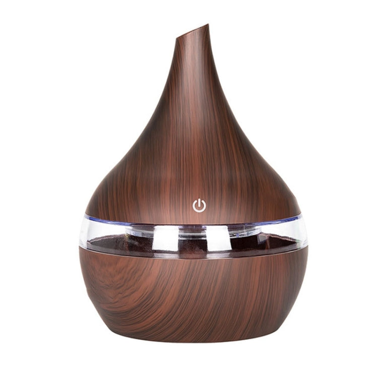 ناشر عطر كهربائي USB بسعة 300 مل، مرطب هواء بالموجات فوق الصوتية من الخشب، معطر جو بزيوت عطرية، صانع رذاذ بارد