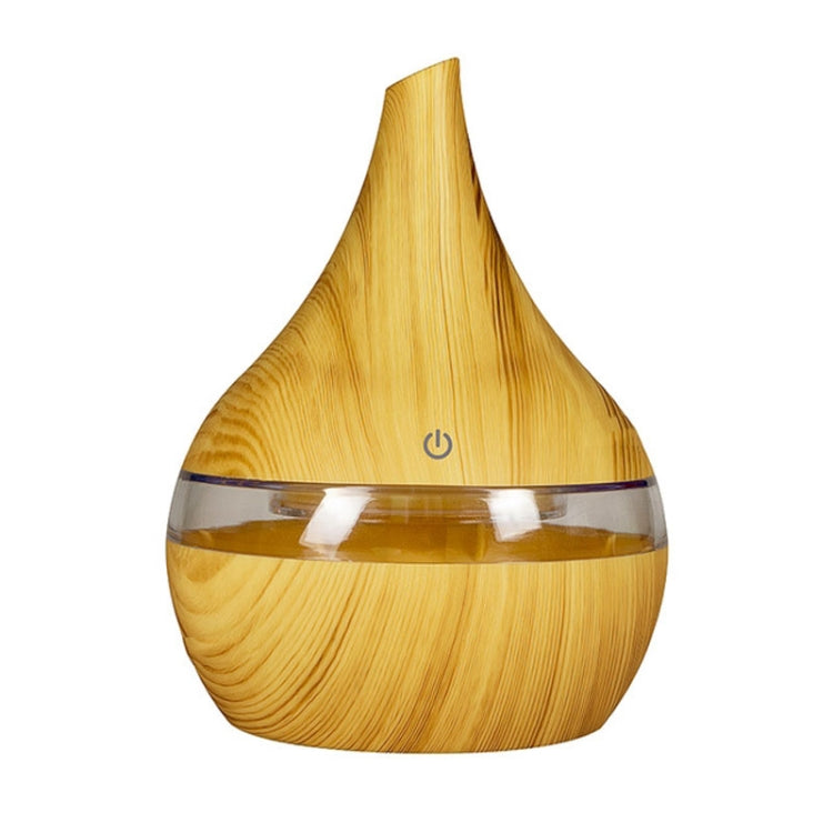 ناشر عطر كهربائي USB بسعة 300 مل، مرطب هواء بالموجات فوق الصوتية من الخشب، معطر جو بزيوت عطرية، صانع رذاذ بارد