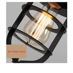 Creative Dock Retro Iron Restaurant Balcony Corridor Bedside Wall Lamp without Bulbs