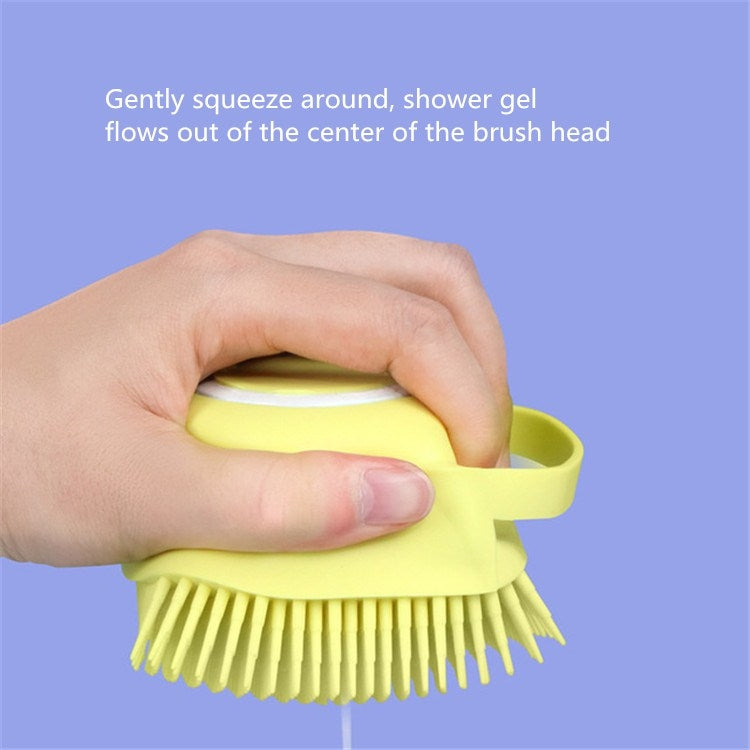 Pet Bath Massage Brush Dog Rub Bath Gloves with Brush, Rub Bath Gloves