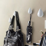 Creative Water Droplets Wall Hooks Home Decoration Resin Mural 3D Coat Hook Single Hooks Wall Hanger, Big Size, Small Size