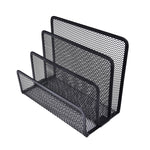 Mesh Letter Sorter Mail Document Tray Black Desk Office File Storage Rack, Mesh Letter Sorter