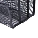 Mesh Letter Sorter Mail Document Tray Black Desk Office File Storage Rack, Mesh Letter Sorter