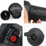 Outdoor Electric Drum Fan BBQ Portable Barbecue Hair Dryer, Electric Drum Fan