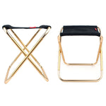 CLS Large 7075 Aluminum Alloy Outdoor Folding Stool Portable BBQ Fishing Folding Chair, Size: 30x25x31cm, CLS Large 7075(Red), CLS Large 7075(Blue), CLS Large 7075(Black)