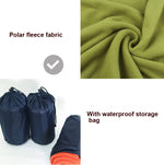 Outdoor Fleece Sleeping Bag Camping Trip Air Conditioner Dirty Sleeping Bag Separated By Knee Blanket During Lunch Break, Extra Thick Section (Plaid Cloth), Thickened (Blue), Thickened (Army Green), Thickened (Grass Green), Thickened (Gray)            ...