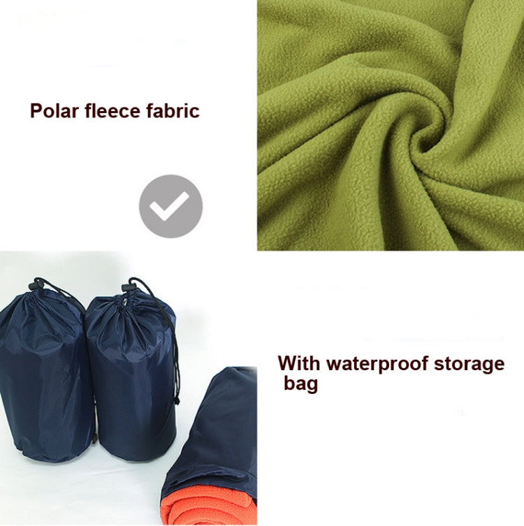 Outdoor Fleece Sleeping Bag Camping Trip Air Conditioner Dirty Sleeping Bag Separated By Knee Blanket During Lunch Break, Extra Thick Section (Plaid Cloth), Thickened (Blue), Thickened (Army Green), Thickened (Grass Green), Thickened (Gray)            ...