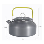 0.8L Portable Outdoor Mountaineering Picnic Aluminum Teapot Kettle Coffee Pot, 0.8L