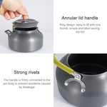 0.8L Portable Outdoor Mountaineering Picnic Aluminum Teapot Kettle Coffee Pot, 0.8L