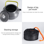 0.8L Portable Outdoor Mountaineering Picnic Aluminum Teapot Kettle Coffee Pot, 0.8L