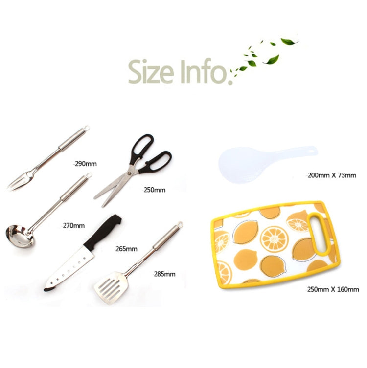 CLS 7-In-1 Outdoor 201 Stainless Steel Cookware Set Picnic Kitchenware Portable Handbag Picnic Bag, 7 in 1 Coffee, 7 in 1 Triangle Pattern