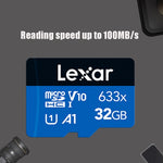 Lexar 633x 32GB High-speed Mobile Phone Memory TF Card Driving Recorder Memory Card, 32GB