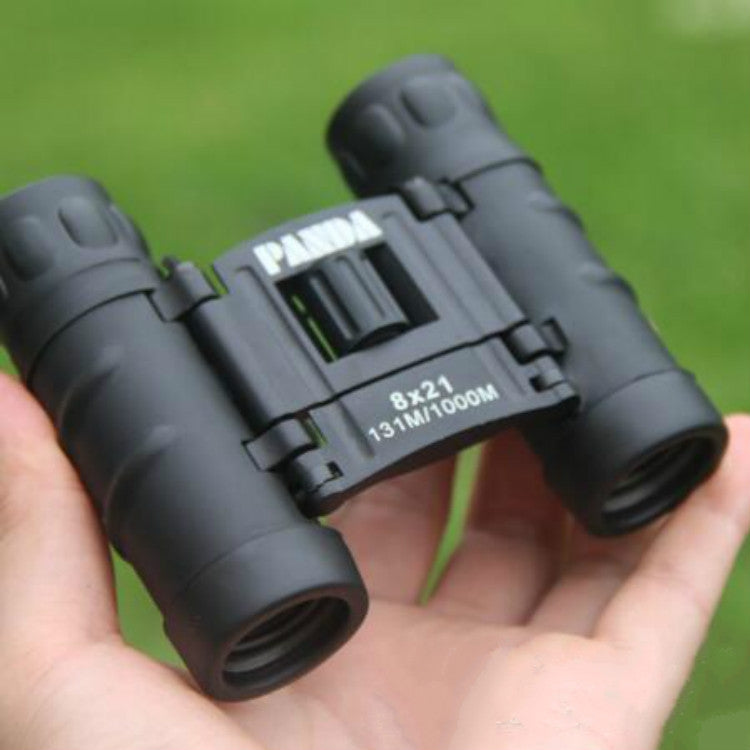 Compact 8X21 Telescope Full Optical Green Film HD Binocular Low Light Level Night Vision Telescope, 8X21