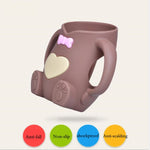 Baby Silicone Glass Bottles Drop-proof and Flatulence-proof Glass Baby Bottle