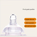 Baby Silicone Glass Bottles Drop-proof and Flatulence-proof Glass Baby Bottle