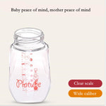 Baby Silicone Glass Bottles Drop-proof and Flatulence-proof Glass Baby Bottle