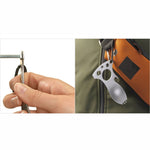 Outdoor Multifunctional Camping Spoon Stainless Steel Tableware Portable Picnic Tableware Fork And Spoon, Light Grey, Black