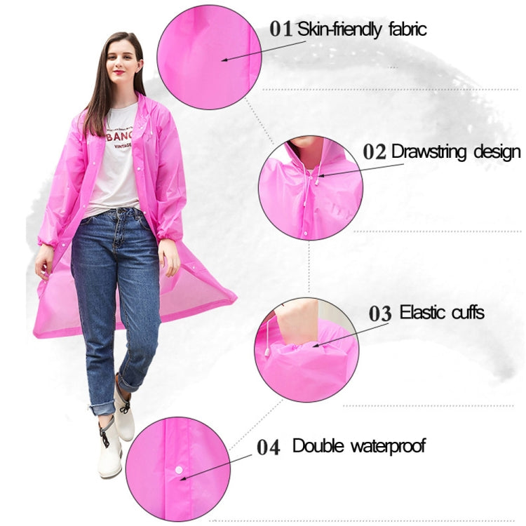 Disposable  PEVA Environment Transparent Raincoat Outdoor Hiking Siamese Raincoat