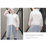 Disposable  PEVA Environment Transparent Raincoat Outdoor Hiking Siamese Raincoat