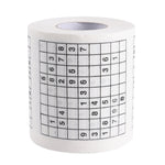 3 Rolls Creative Sudoku Toilet Paper Roll Paper Facial Tissue, 3 Rolls