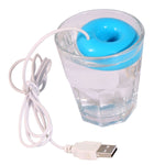 مرطب هواء صغير USB على شكل دونات مع موزع عطر، شكل دونات أزرق، شكل دونات وردي، شكل دونات أبيض