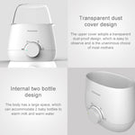 Universal Baby Feeding Double Bottle Sterilizer Baby food Milk Electric Warmer Heater 220V, Milk Warmer Heater