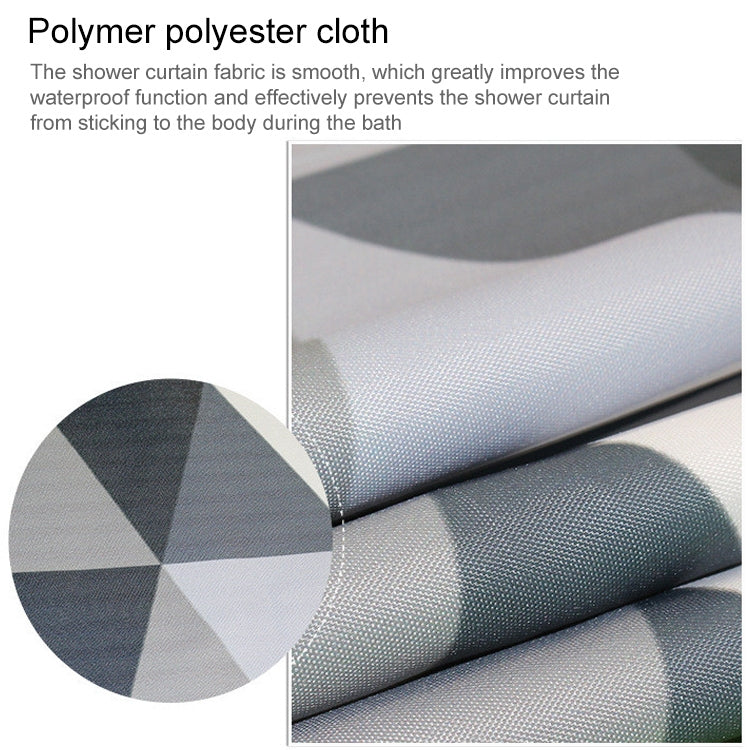 Curtains for Bathroom Waterproof Polyester Fabric Moldproof Bath Curtain, 80x180cm, 80x200cm, 100x180cm, 100x200cm, 120x180cm, 120x200cm, 150x180cm, 150x200cm, 180x180cm, 180x200cm, 200x180cm, 200x200cm, 220x200cm, 240x200cm, 260x200cm, 280x200cm      ...