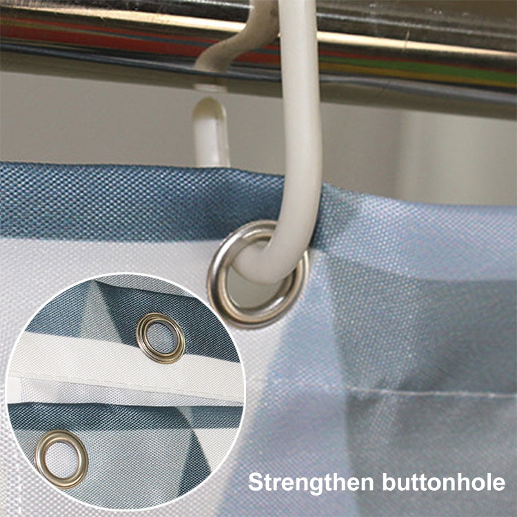 Curtains for Bathroom Waterproof Polyester Fabric Moldproof Bath Curtain, 80x180cm, 80x200cm, 100x180cm, 100x200cm, 120x180cm, 120x200cm, 150x180cm, 150x200cm, 180x180cm, 180x200cm, 200x180cm, 200x200cm, 220x200cm, 240x200cm, 260x200cm, 280x200cm      ...