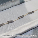 Curtains for Bathroom Waterproof Polyester Fabric Moldproof Bath Curtain, 80x180cm, 80x200cm, 100x180cm, 100x200cm, 120x180cm, 120x200cm, 150x180cm, 150x200cm, 180x180cm, 180x200cm, 200x180cm, 200x200cm, 220x200cm, 240x200cm, 260x200cm, 280x200cm      ...