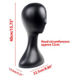 Female Plastic Mannequin Manikin Head Model Foam Wig Hair Glasses Display Stand White/Black/Natural