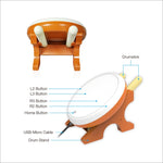 DOBE TP4-1761 Game Drum Universal Wired Game Taiko for PS4 / Slim / Pro