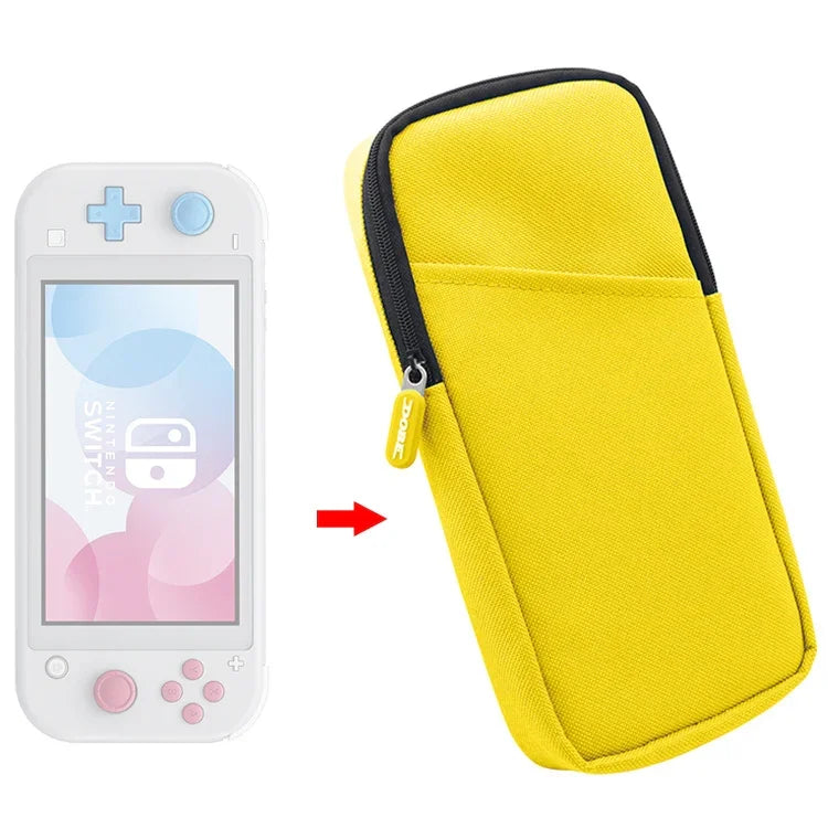 حقيبة تخزين مضغوطة صغيرة بسحاب نايلون ناعم لـ Switch Lite