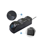 USB Dual Charger Dock Station with LED Indicator for PS4 Wireless Controller, SND-401
