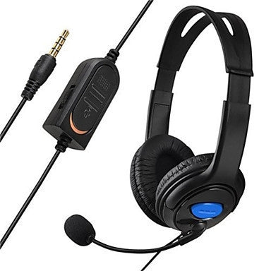 Bilateral Large Headphones PS4 Host Internet Voice Chat Headset for PS4, Large Headphones