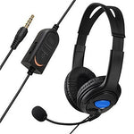 Bilateral Large Headphones PS4 Host Internet Voice Chat Headset for PS4, Large Headphones